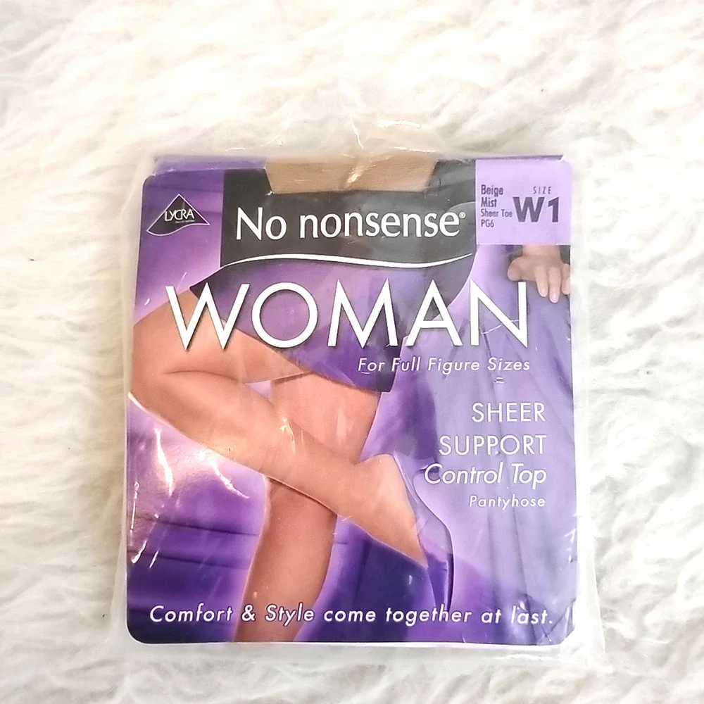 No Nonsense Women's Sheer Support Control Top Pantyhose Beige Sheer Tan